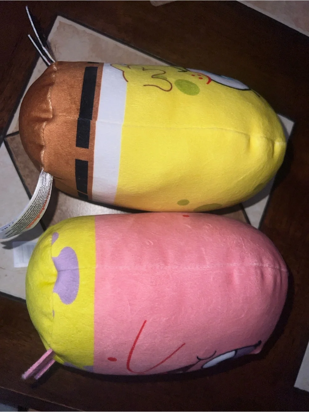 Nickelodeon SpongeBob & Patrick Yellow Pink Plush DUO Stuffed Toys